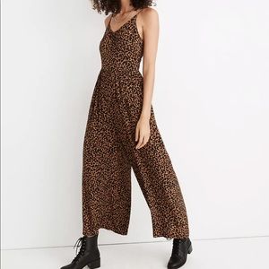 Madewell Leopard wide leg jumpsuit